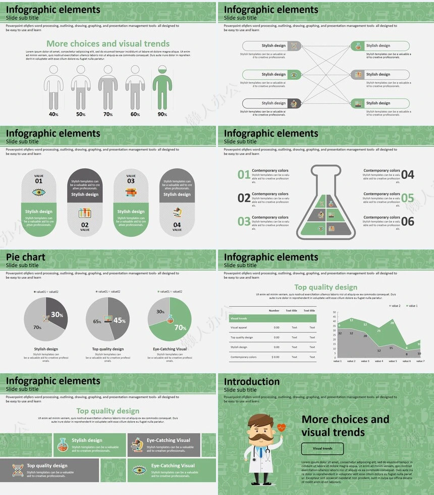 医疗医学工作总结汇报通用PPT模板(151)