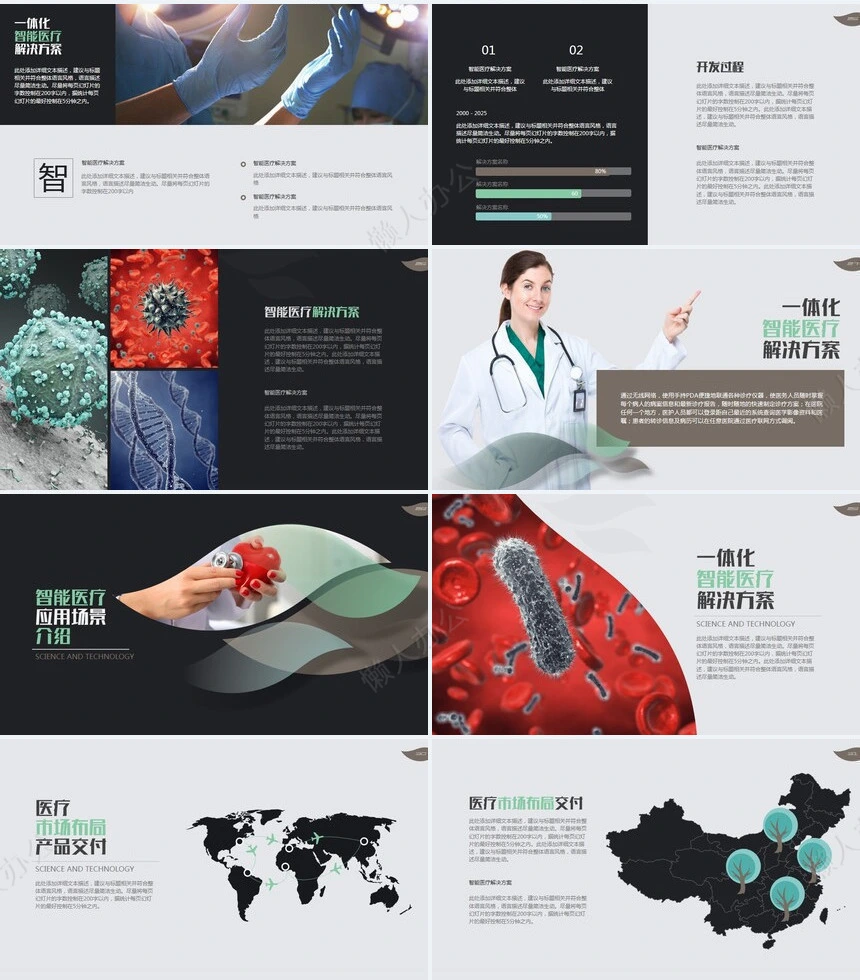 医疗医学工作总结汇报通用PPT模板(170)