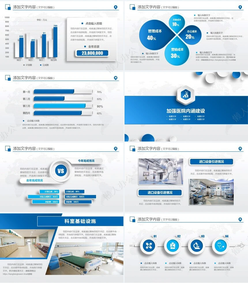 医疗医学工作总结汇报通用PPT模板(173)