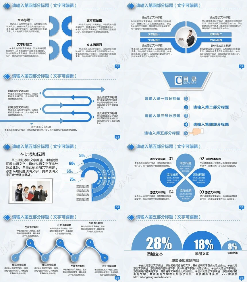 医疗医学工作总结汇报通用PPT模板(175)