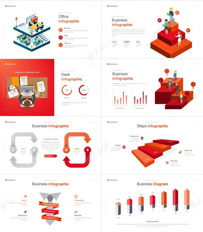 高级红商务欧美风广告策划商业计划书通用PPT模板