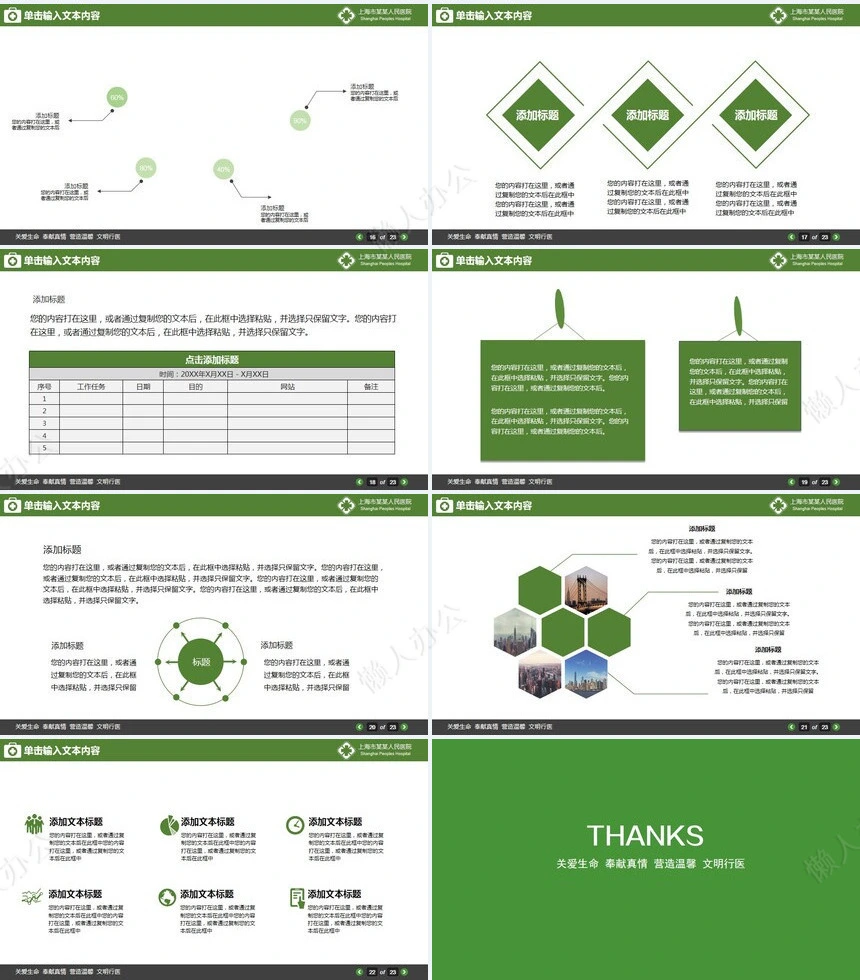 医疗医学工作总结汇报通用PPT模板(212)