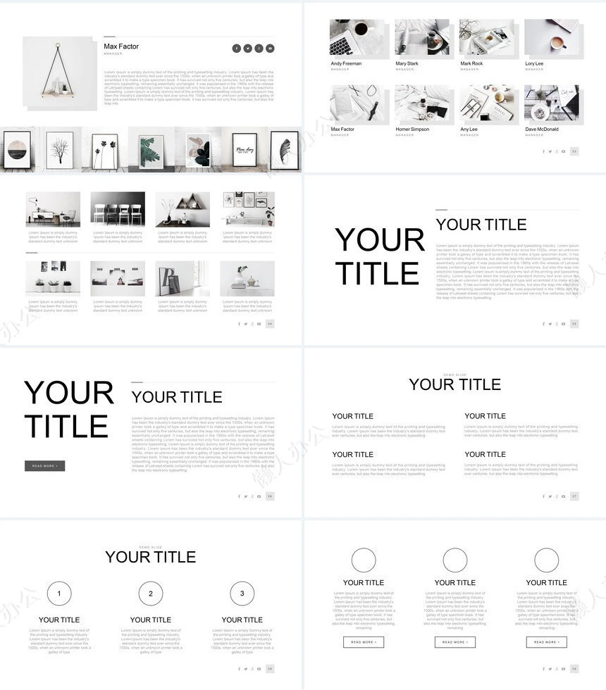 黑灰高级感冷清风商业计划书企业宣传通用PPT模板