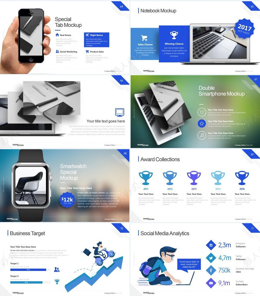 黑蓝高级欧美风公司简介商务报告PPT模板