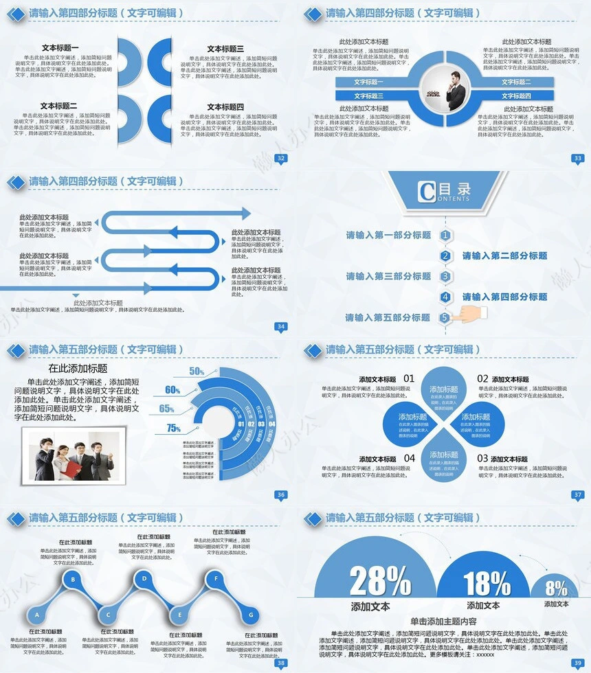 医疗医学工作总结汇报通用PPT模板(66)