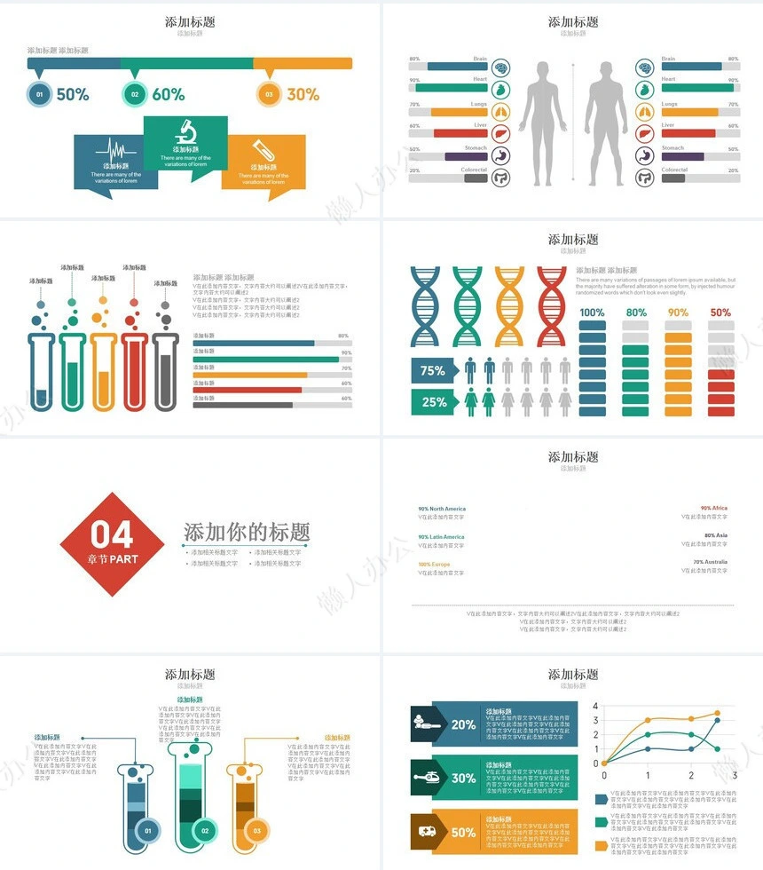 医疗医学工作总结汇报通用PPT模板(86)