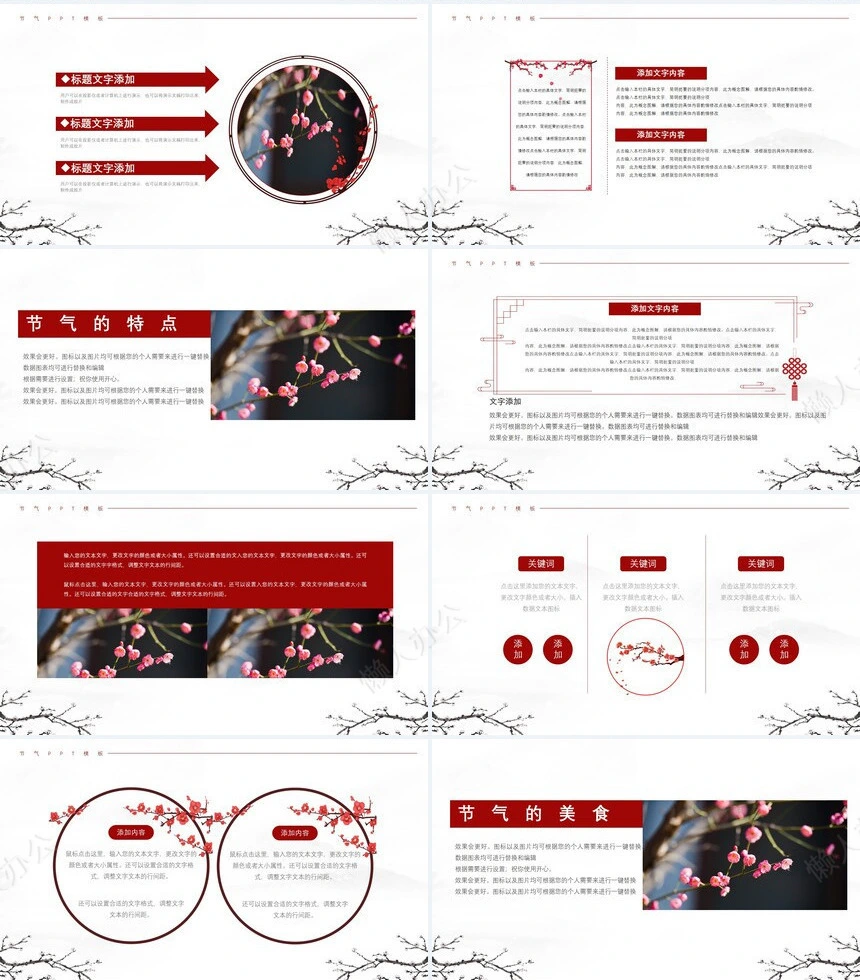 二十四节气大寒通用PPT模板(36)
