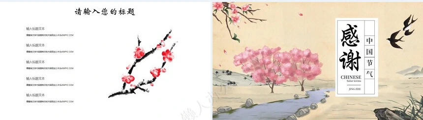 二十四节气惊蛰通用PPT模板(20)