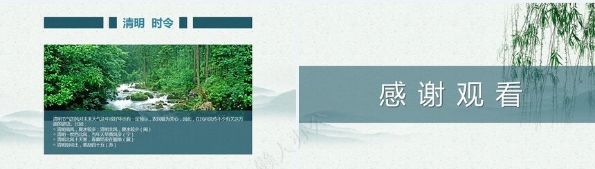 二十四节气清明通用PPT模板(16)