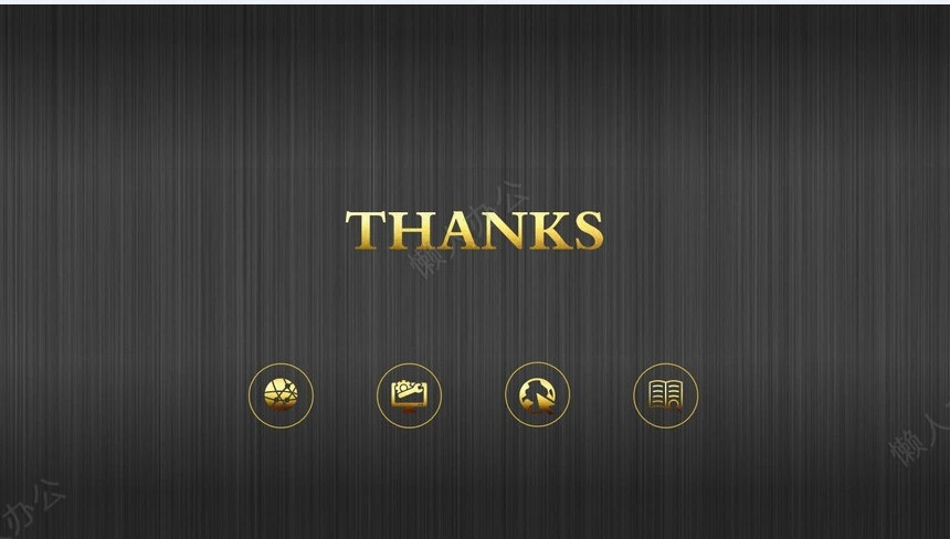 黑色木纹背景金色字体欧美风格PPT模板