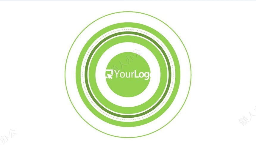 绿色欧美快闪PPT模板