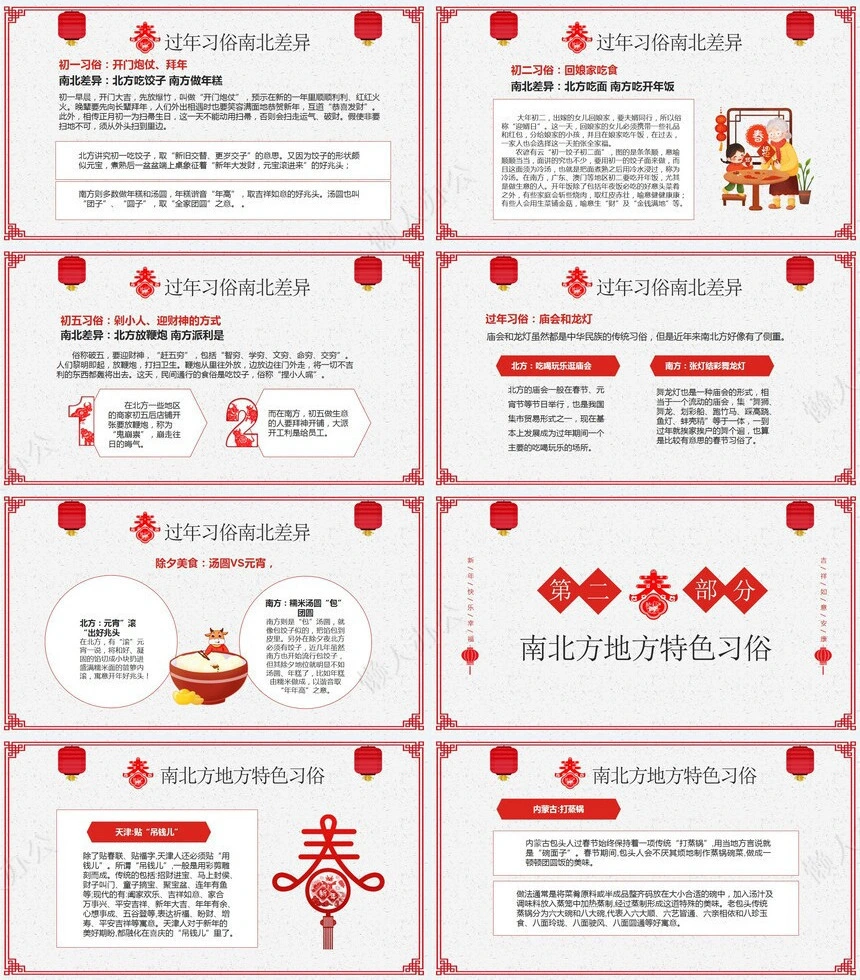传统节日春节通用PPT模板(26)