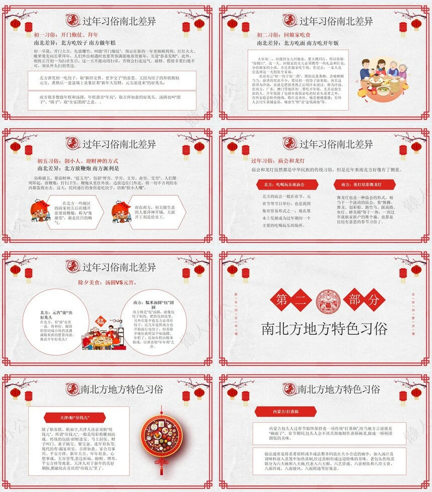 传统节日春节通用PPT模板(88)