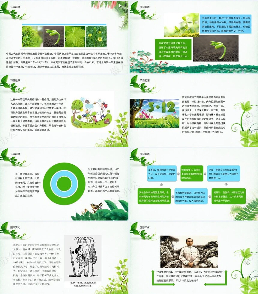 植树节通用PPT模板(94)