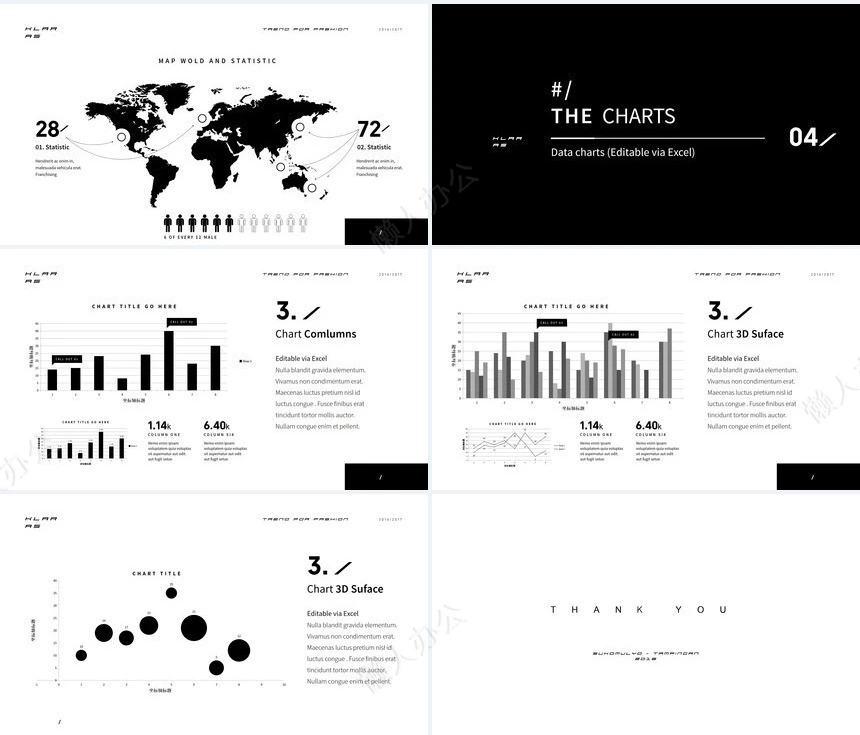 简约黑色杂志风项目简介工作总结PPT动态模板