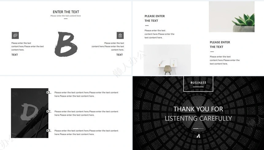 黑灰大气欧美风品牌宣传公司简介通用PPT模板