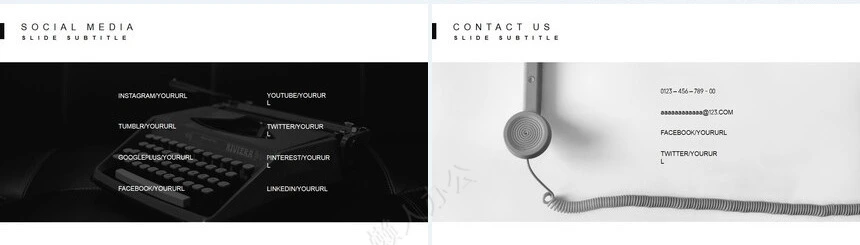 2023北欧数据表格图标清新简约商务PPT模板