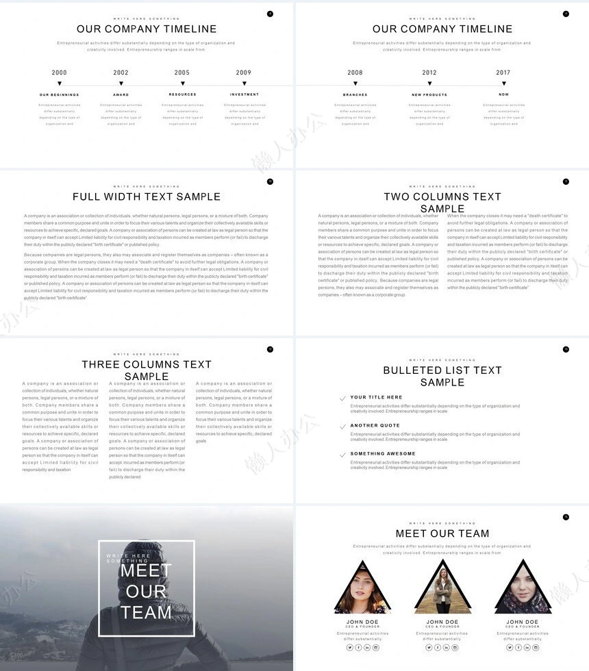 2023文艺北欧风影视个人简历摄影写真通用PPT模板