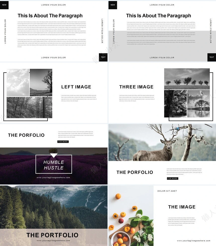 北欧ins体育运动户外活动通讯科技通用PPT模板
