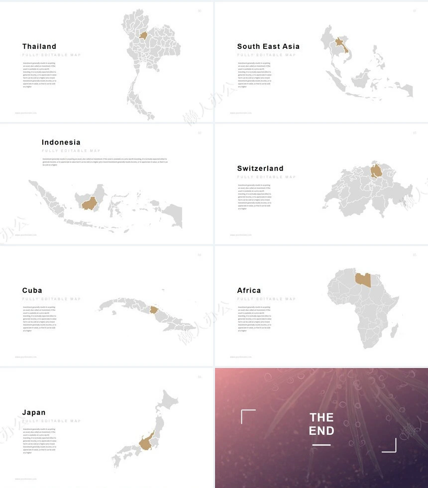 北欧ins表格图片家居设计家具装修设计通用PPT模板