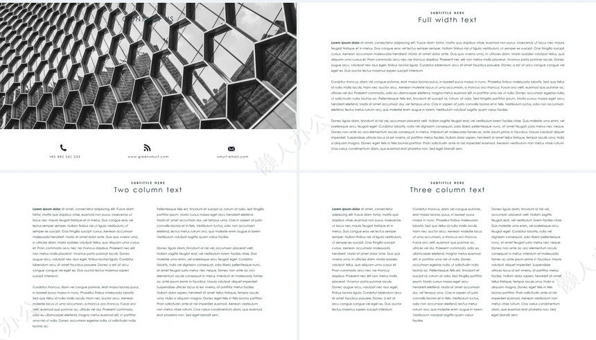 北欧INS风景家具装修设计通用PPT模板