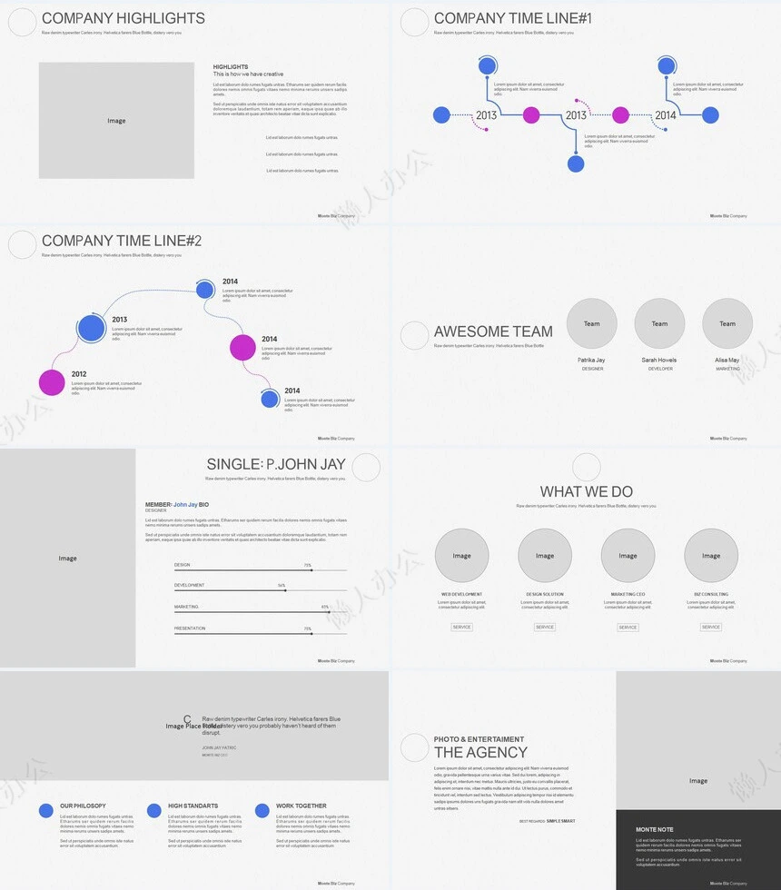 北欧INS风格商业计划书产品发布PPT模板