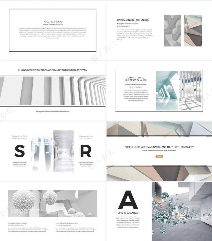 北欧风装修设计品牌宣传项目策划PPT模板