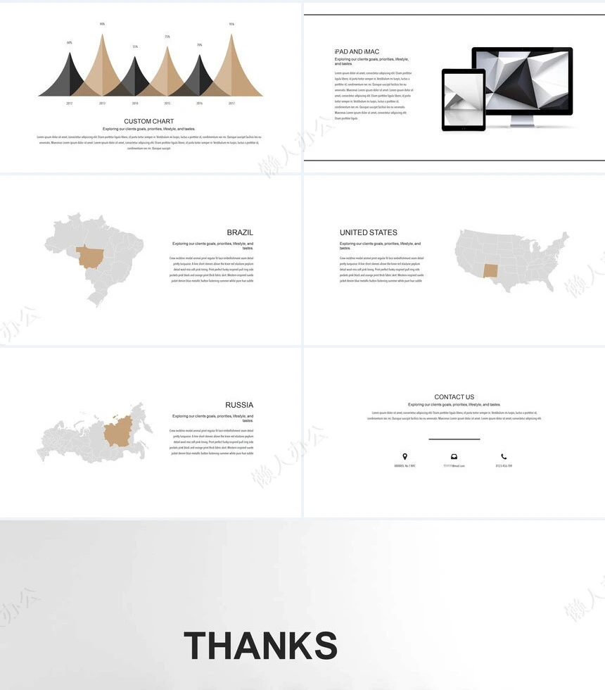 北欧风装修设计品牌宣传项目策划PPT模板