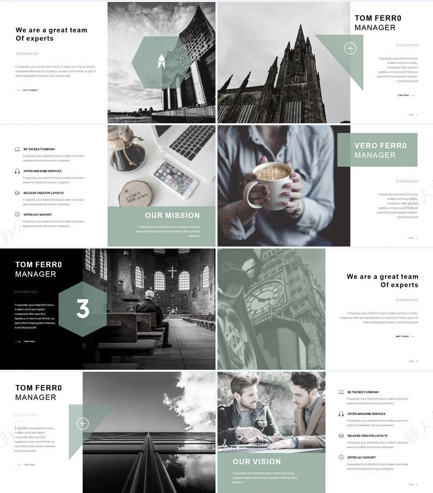 北欧高端品牌宣传项目策划PPT模板