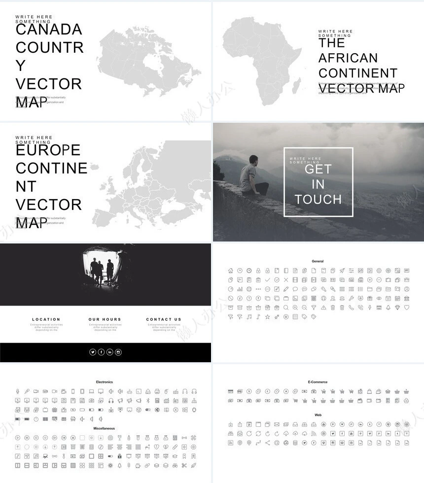 简约北欧通用PPT模板