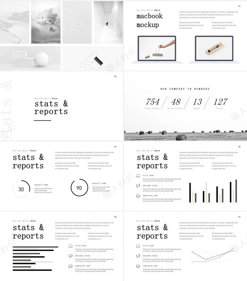 高端北欧风家居设计通用PPT模板