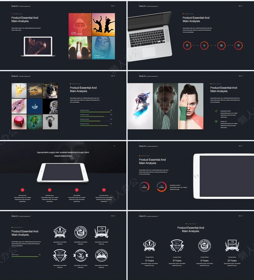 高端品牌宣传北欧风表格数据商业计划书产品发布PPT模板