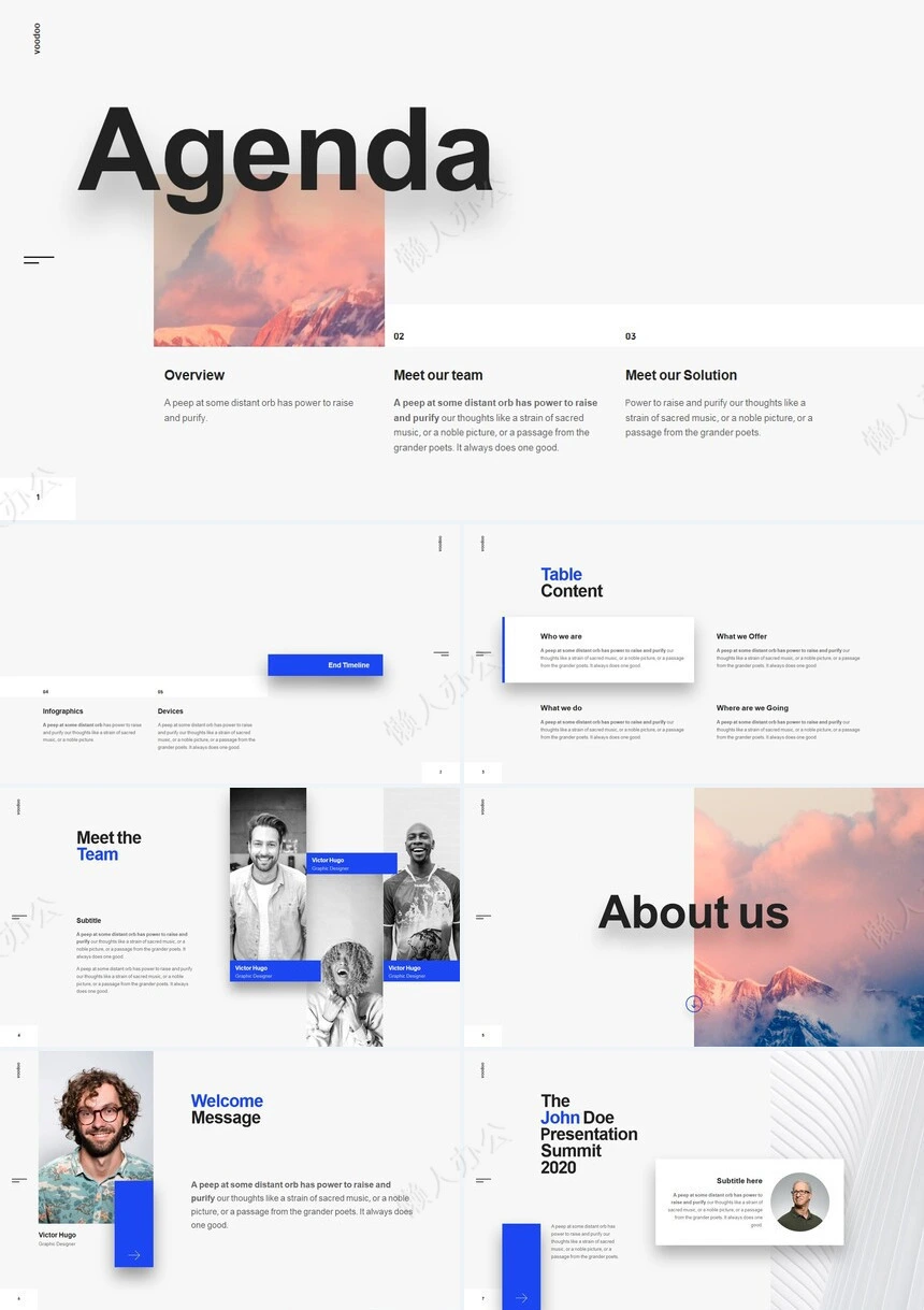 商务欧美风简约大气产品发布商业计划书PPT模板