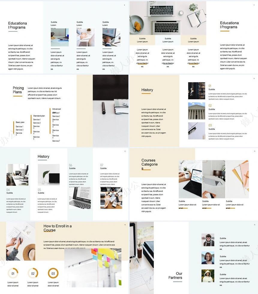 欧美商务风高端品牌创意策划设计PPT模板