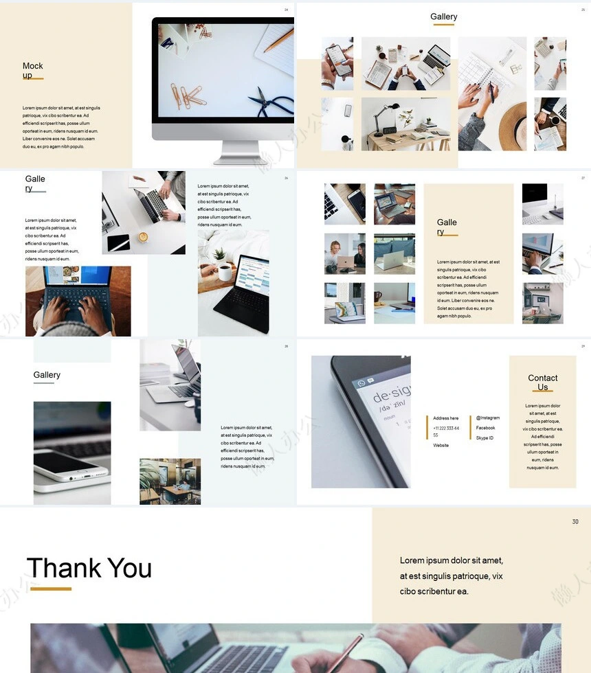 欧美商务风高端品牌创意策划设计PPT模板