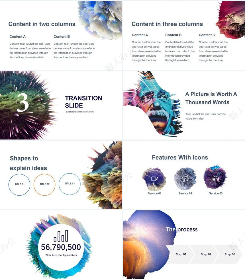 欧美时尚风通用PPT模板