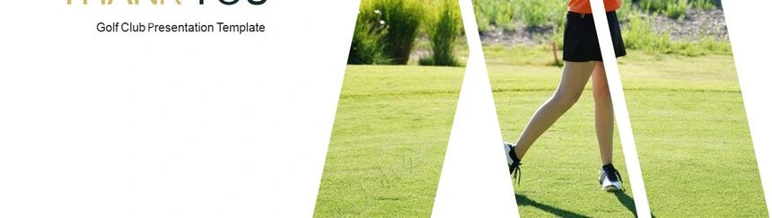 欧美时尚高尔夫体育运动户外活动项目策划PPT模板