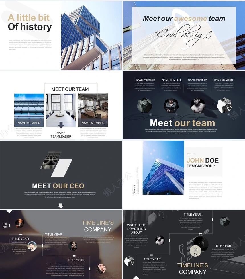 简约欧美风CEO介绍产品发布会公司简介PPT模板