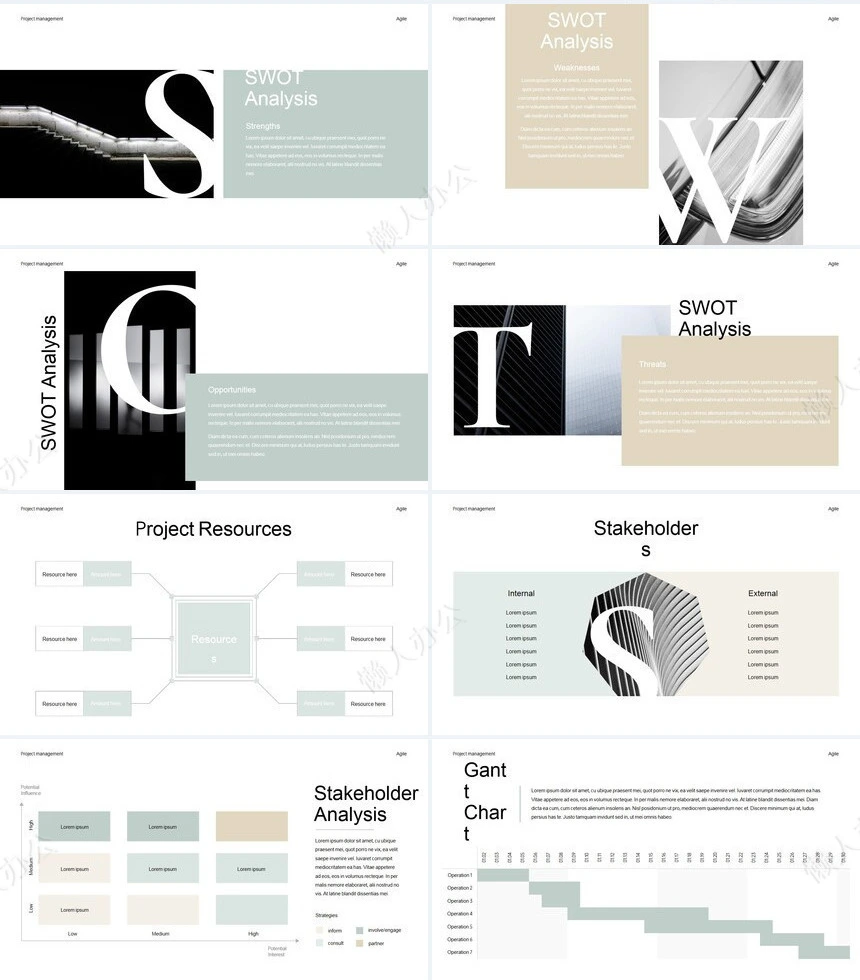 简约淡雅欧美风高端品牌宣传商业计划书项目策划PPT模板