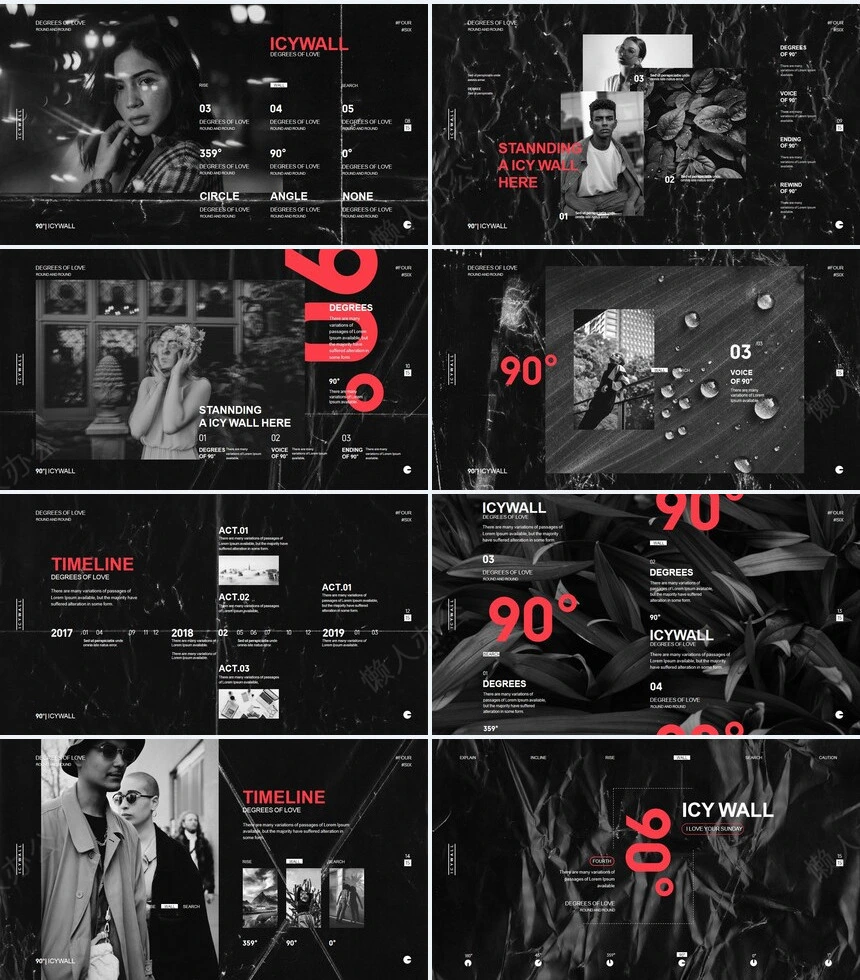 艺术风影视摄影杂志通用PPT模板