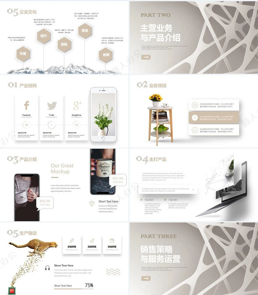 创业商业计划书通用PPT模板