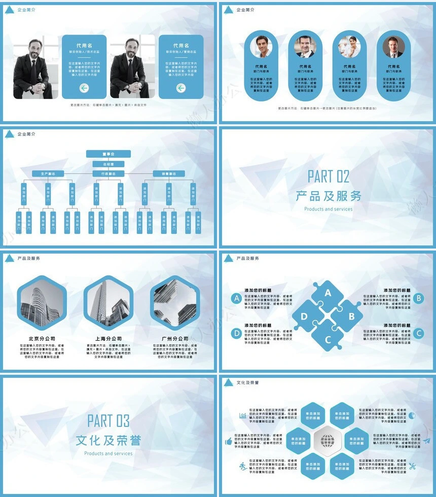 公司简介企业介绍扁平化工作总结汇报通用PPT模板