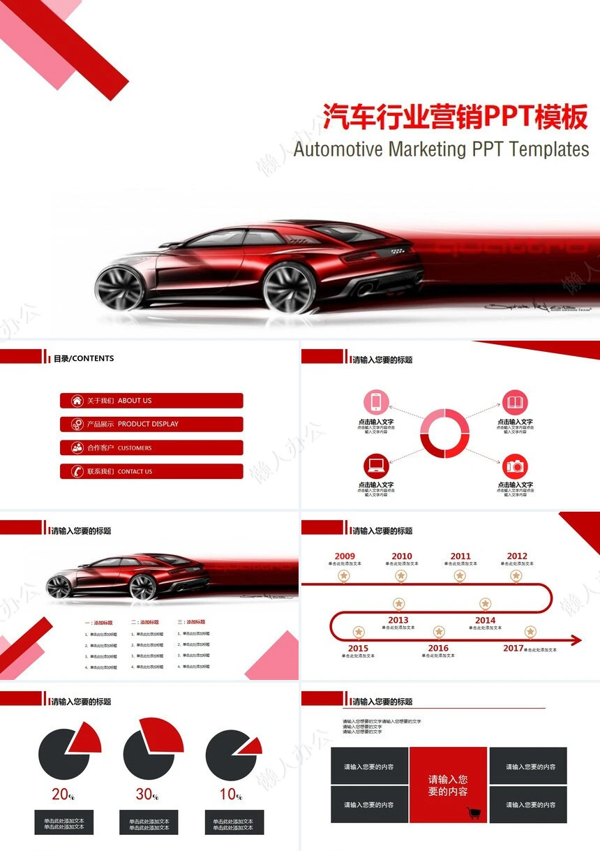汽车行业营销PPT模板