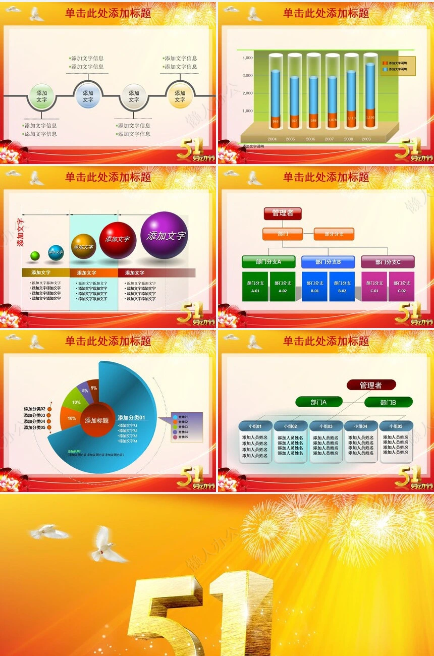 5.1劳动节通用PPT模板