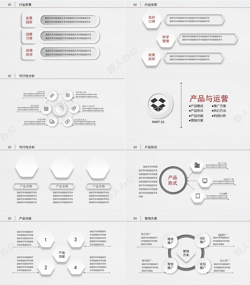 创业融资计划书通用PPT模板投资合作公司介绍企业宣传