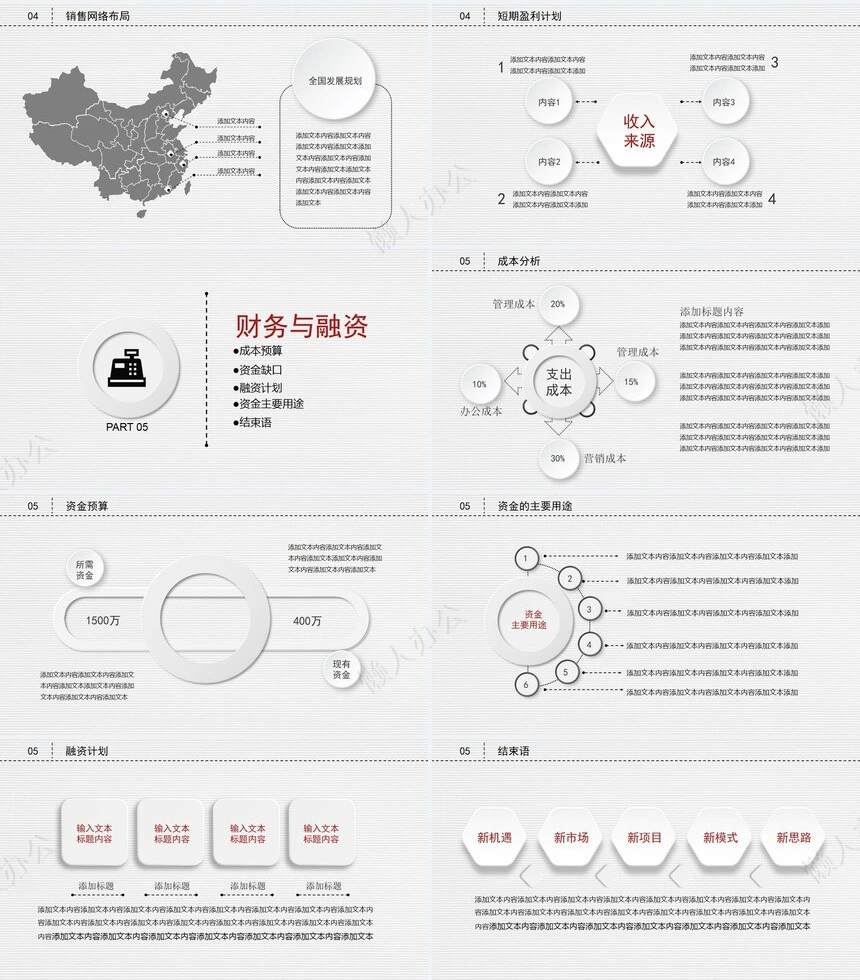 创业融资计划书通用PPT模板投资合作公司介绍企业宣传