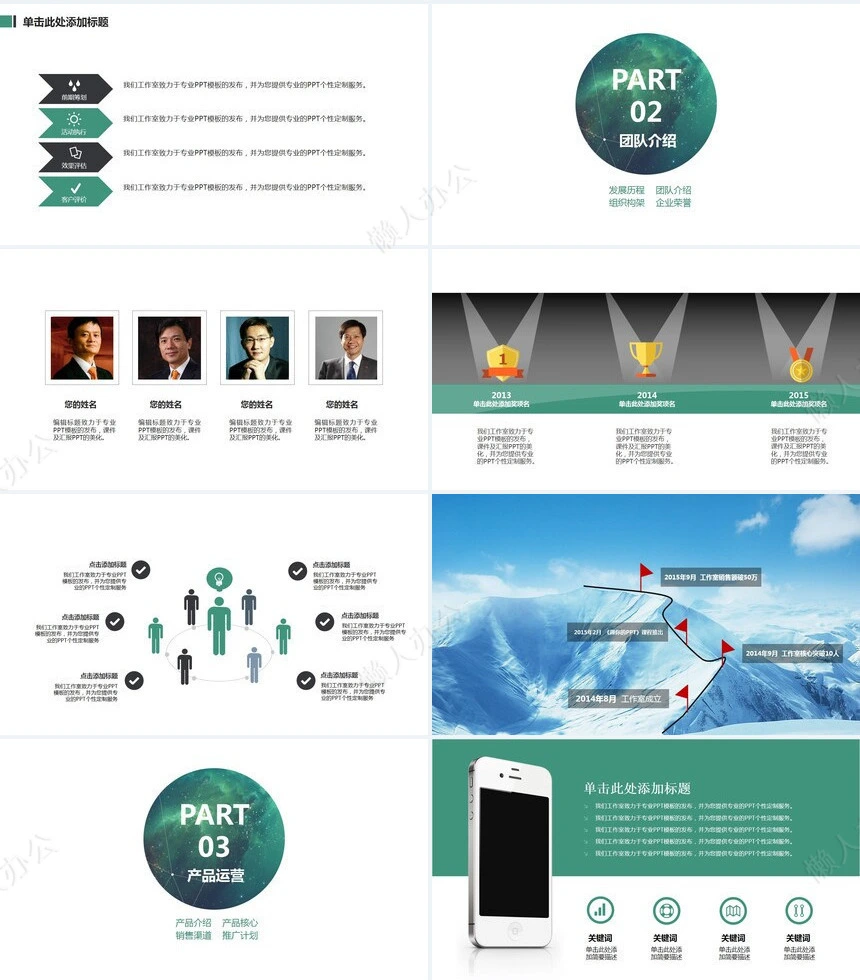星空地球商业创业计划书通用PPT模板