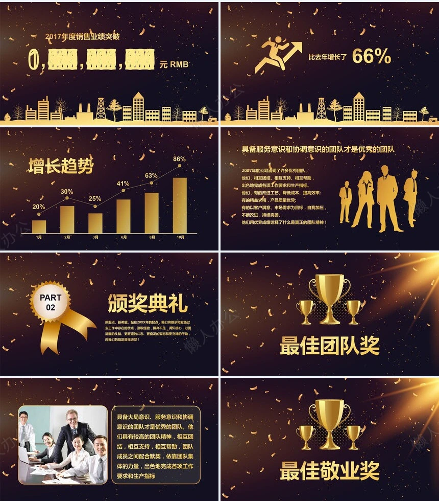 2023企业颁奖晚会PPT模板