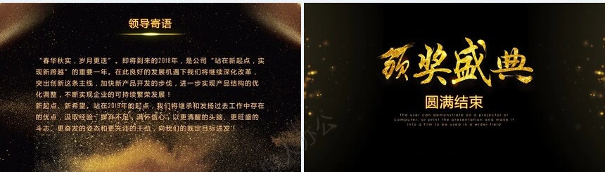 2023公司年终总结暨颁奖盛典PPT模板
