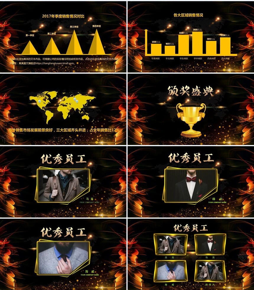 20xx年XX有限公司年度总结暨颁奖大会PPT模板